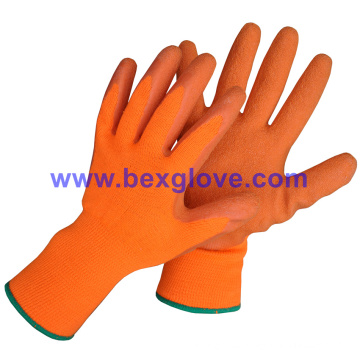 13 Gauge Acrylic Liner, Brushed, Latex Coating, Crinkle Finish Glove